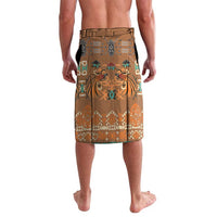 Terracotta Batik Papua-inspired Pattern Lavalava - Polynesian Pride