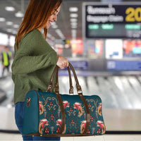 Dark Cyan Blue Bird of Batik Papua Travel Bag Exotic Natural Wealth of Papua - Polynesian Pride