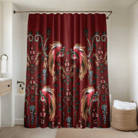 Oxblood Bird of Batik Papua Bathroom Set Exotic Natural Wealth of Papua - Polynesian Pride