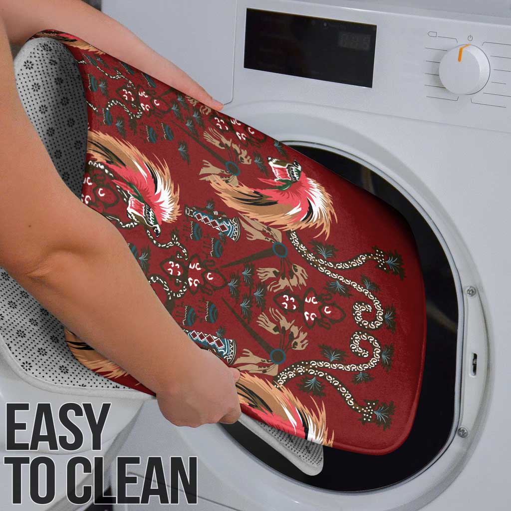 Oxblood Bird of Batik Papua Bathroom Set Exotic Natural Wealth of Papua - Polynesian Pride