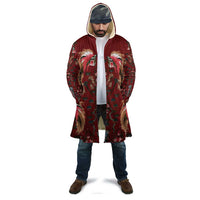 Oxblood Bird of Batik Papua Cloak Exotic Natural Wealth of Papua - Polynesian Pride