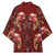 Oxblood Bird of Batik Papua Kimono Exotic Natural Wealth of Papua - Polynesian Pride