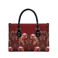 Oxblood Bird of Batik Papua Leather Bag Exotic Natural Wealth of Papua - Polynesian Pride