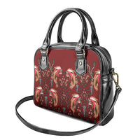 Oxblood Bird of Batik Papua Shoulder Handbag Exotic Natural Wealth of Papua - Polynesian Pride
