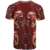 Oxblood Bird of Batik Papua T Shirt Exotic Natural Wealth of Papua - Polynesian Pride