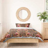 Terracotta Bird of Batik Papua Bedding Set Exotic Natural Wealth of Papua - Polynesian Pride
