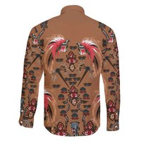 Terracotta Bird of Batik Papua Family Matching Puletasi and Hawaiian Shirt Exotic Natural Wealth of Papua - Polynesian Pride