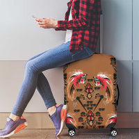 Terracotta Bird of Batik Papua Luggage Cover Exotic Natural Wealth of Papua - Polynesian Pride