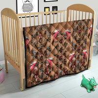 Terracotta Bird of Batik Papua Quilt Exotic Natural Wealth of Papua - Polynesian Pride