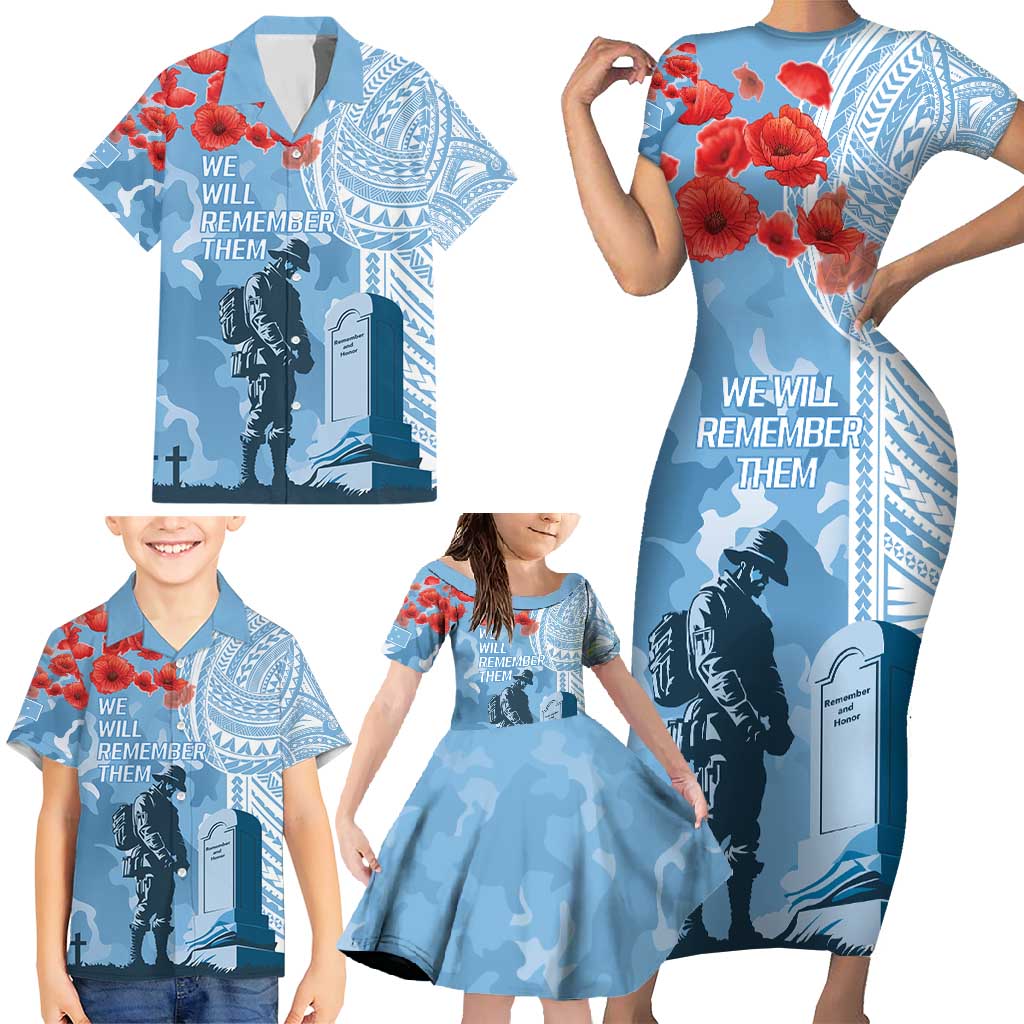 FSM Verterans Day Family Matching Short Sleeve Bodycon Dress and Hawaiian Shirt Their Lives Your Freedom