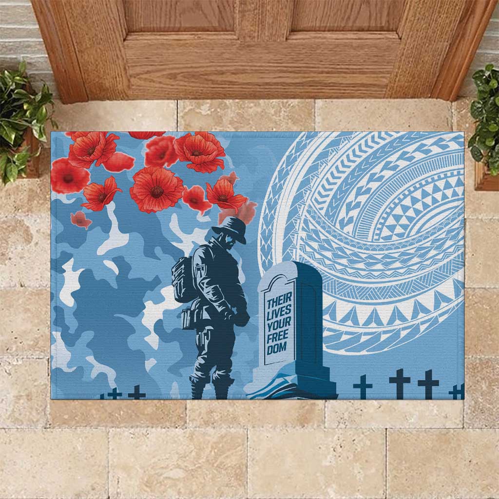 FSM Verterans Day Rubber Doormat Their Lives Your Freedom