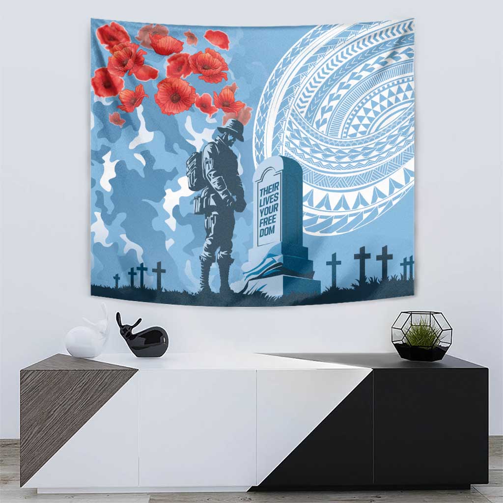 FSM Verterans Day Tapestry Their Lives Your Freedom LT9 - Polynesian Pride