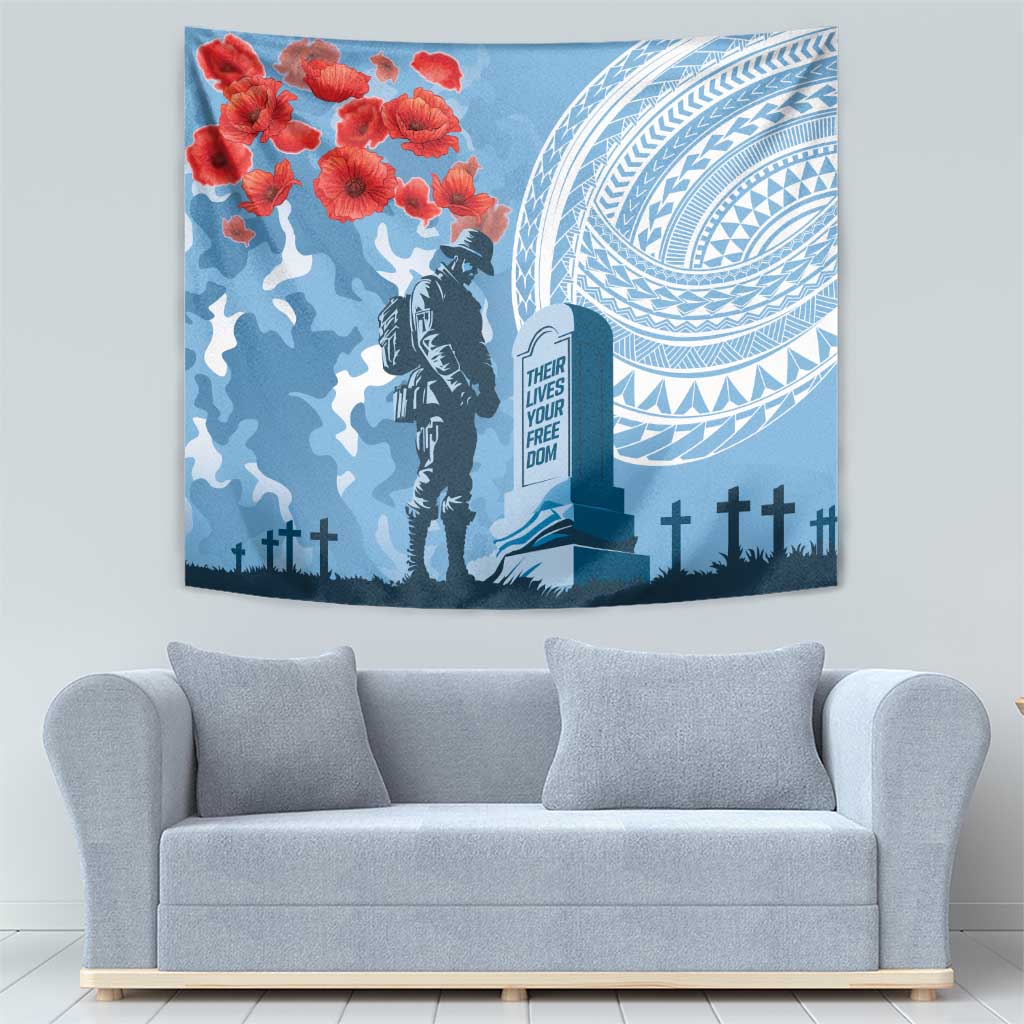 FSM Verterans Day Tapestry Their Lives Your Freedom LT9 - Polynesian Pride