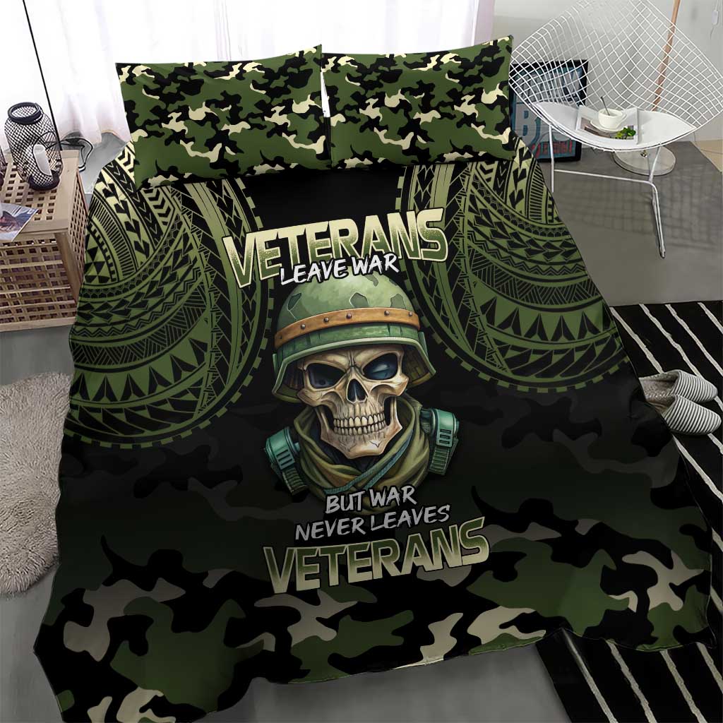 Veterans Day Bedding Set War Never Leaves A Veteran Proud Military