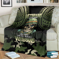 Veterans Day Blanket War Never Leaves A Veteran Proud Military LT9 - Polynesian Pride