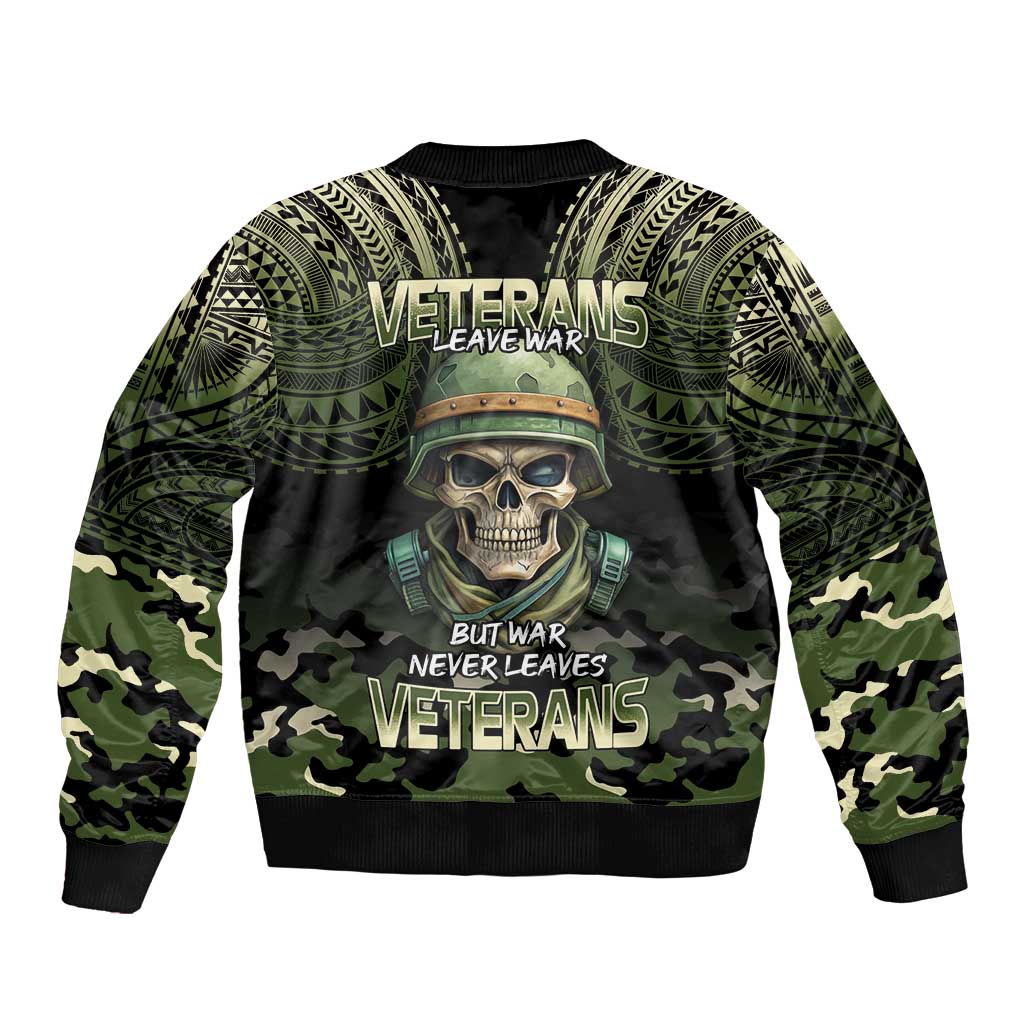 Veterans Day Bomber Jacket War Never Leaves A Veteran Proud Military