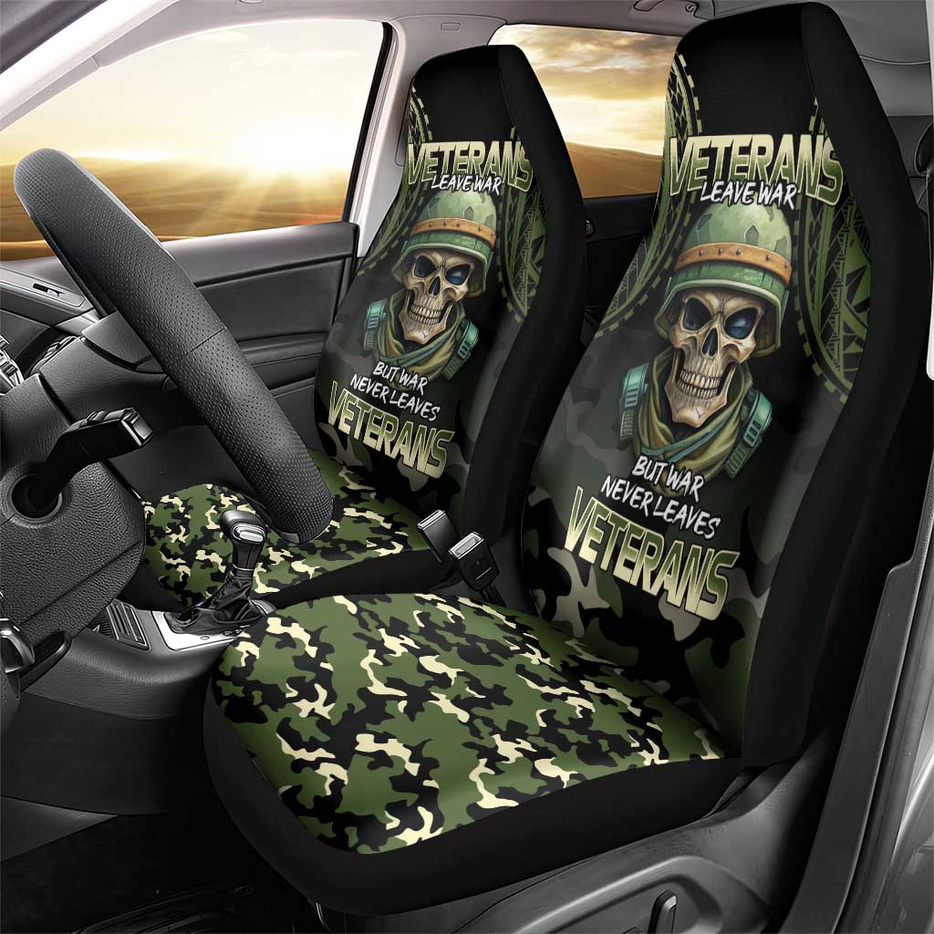 Veterans Day Car Seat Cover War Never Leaves A Veteran Proud Military