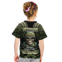 Veterans Day Kid T Shirt War Never Leaves A Veteran Proud Military