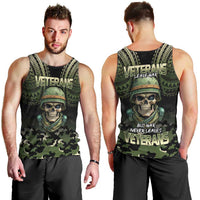 Veterans Day Men Tank Top War Never Leaves A Veteran Proud Military LT9 - Polynesian Pride