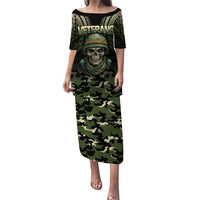Veterans Day Puletasi War Never Leaves A Veteran Proud Military LT9 Long Dress Black - Polynesian Pride