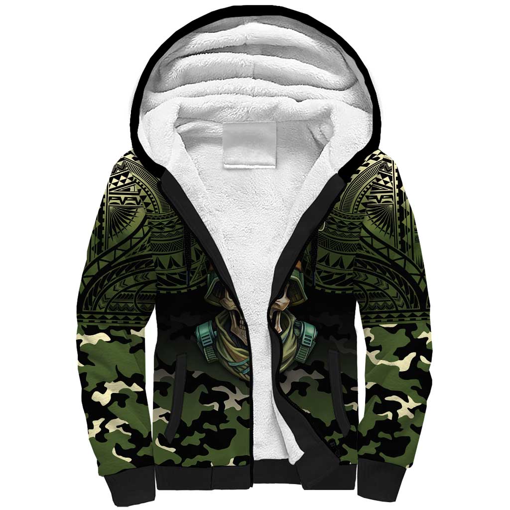 Veterans Day Sherpa Hoodie War Never Leaves A Veteran Proud Military LT9 Unisex Black - Polynesian Pride