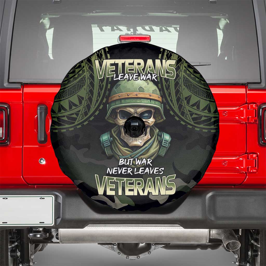 Veterans Day Spare Tire Cover War Never Leaves A Veteran Proud Military LT9 - Polynesian Pride