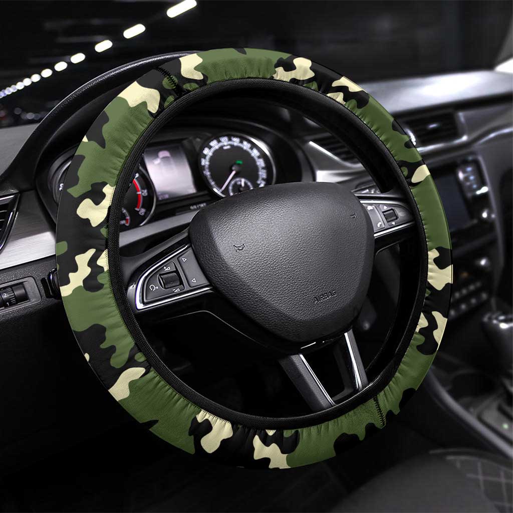 Veterans Day Steering Wheel Cover War Never Leaves A Veteran Proud Military LT9 Universal Fit Black - Polynesian Pride