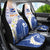 Marshall Islands Manit Day Car Seat Cover Plumeria and Polynesian Tribal