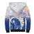 Marshall Islands Manit Day Sherpa Hoodie Plumeria and Polynesian Tribal