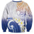 Marshall Islands Manit Day Sweatshirt Plumeria and Polynesian Tribal