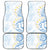 Palau 1981 Tribal Tattoo Car Mats with Belau Plumeria Flowers