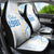 Palau 1981 Tribal Tattoo Car Seat Cover with Belau Plumeria Flowers