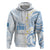 Palau 1981 Tribal Tattoo Hoodie with Belau Plumeria Flowers