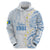 Palau 1981 Tribal Tattoo Hoodie with Belau Plumeria Flowers