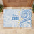 Palau 1981 Tribal Tattoo Rubber Doormat with Belau Plumeria Flowers