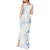 Palau 1981 Tribal Tattoo Tank Maxi Dress with Belau Plumeria Flowers