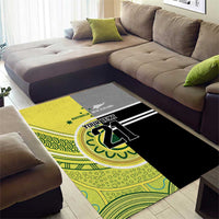 Custom Cricket AUNZ Spirit Area Rug Aussie New Zealand Retro Edition - Polynesian Pride
