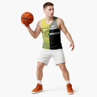 Custom Cricket AUNZ Spirit Basketball Jersey Aussie New Zealand Retro Edition - Polynesian Pride