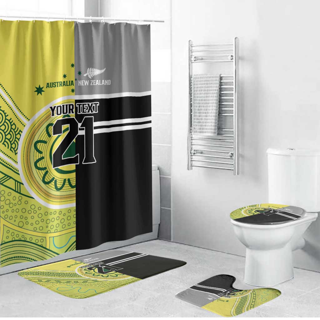 Custom Cricket AUNZ Spirit Bathroom Set Aussie New Zealand Retro Edition - Polynesian Pride