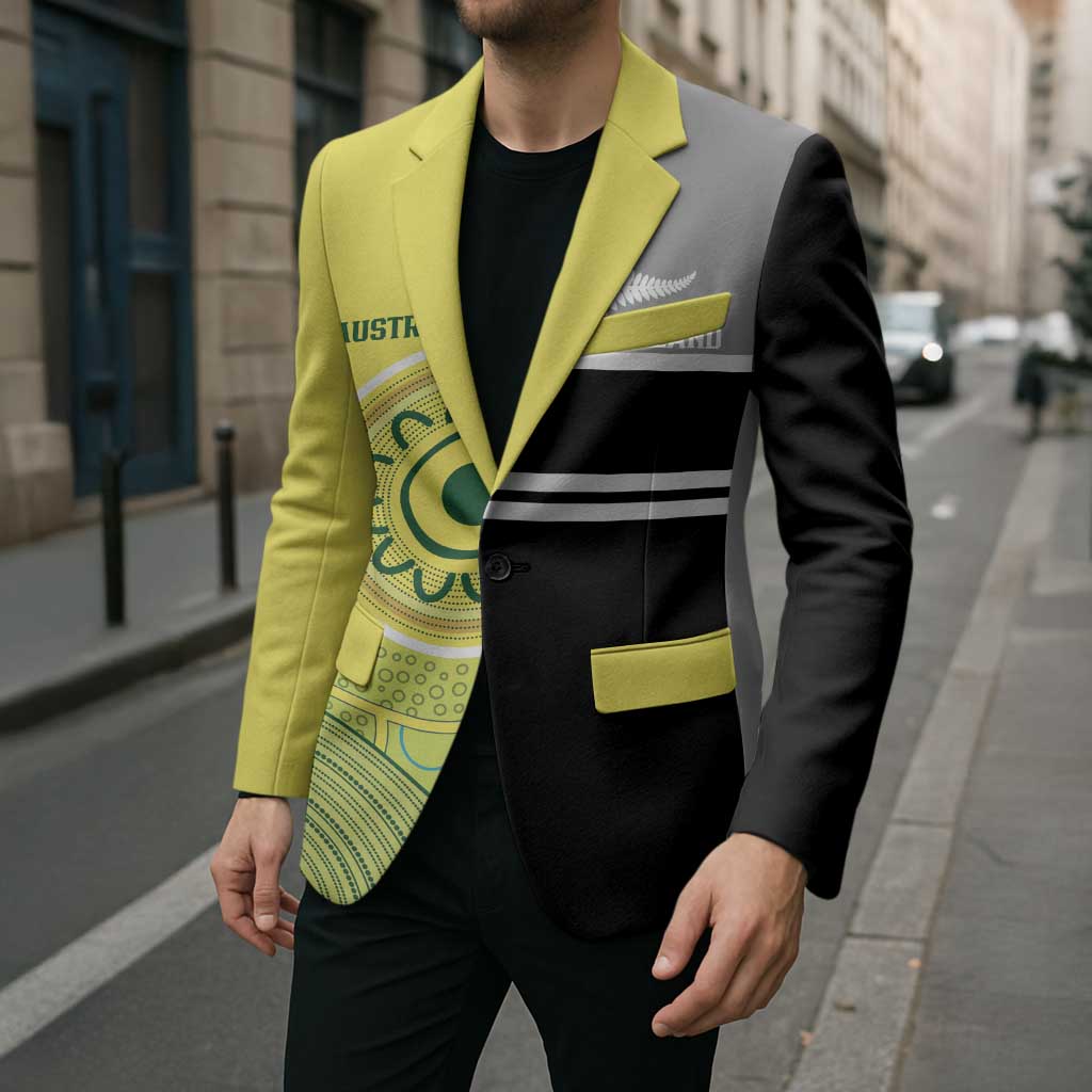 Custom Cricket AUNZ Spirit Blazer Aussie New Zealand Retro Edition - Polynesian Pride