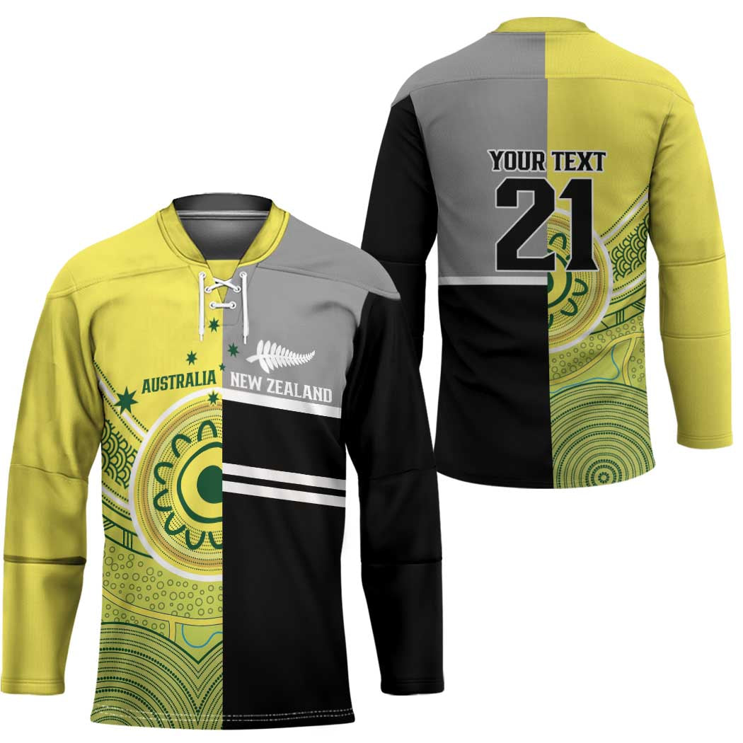 Custom Cricket AUNZ Spirit Hockey Jersey Aussie New Zealand Retro Edition - Polynesian Pride