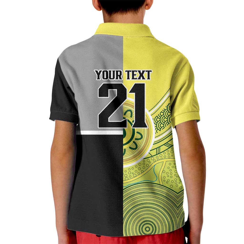 Custom Cricket AUNZ Spirit Kid Polo Shirt Aussie New Zealand Retro Edition - Polynesian Pride