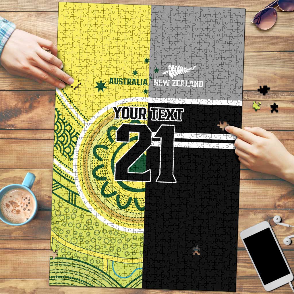 Custom Cricket AUNZ Spirit Puzzle Aussie New Zealand Retro Edition - Polynesian Pride