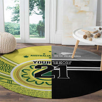 Custom Cricket AUNZ Spirit Round Carpet Aussie New Zealand Retro Edition - Polynesian Pride