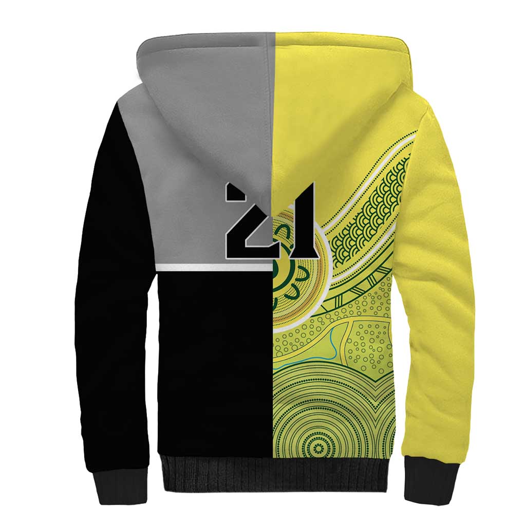 Custom Cricket AUNZ Spirit Sherpa Hoodie Aussie New Zealand Retro Edition - Polynesian Pride