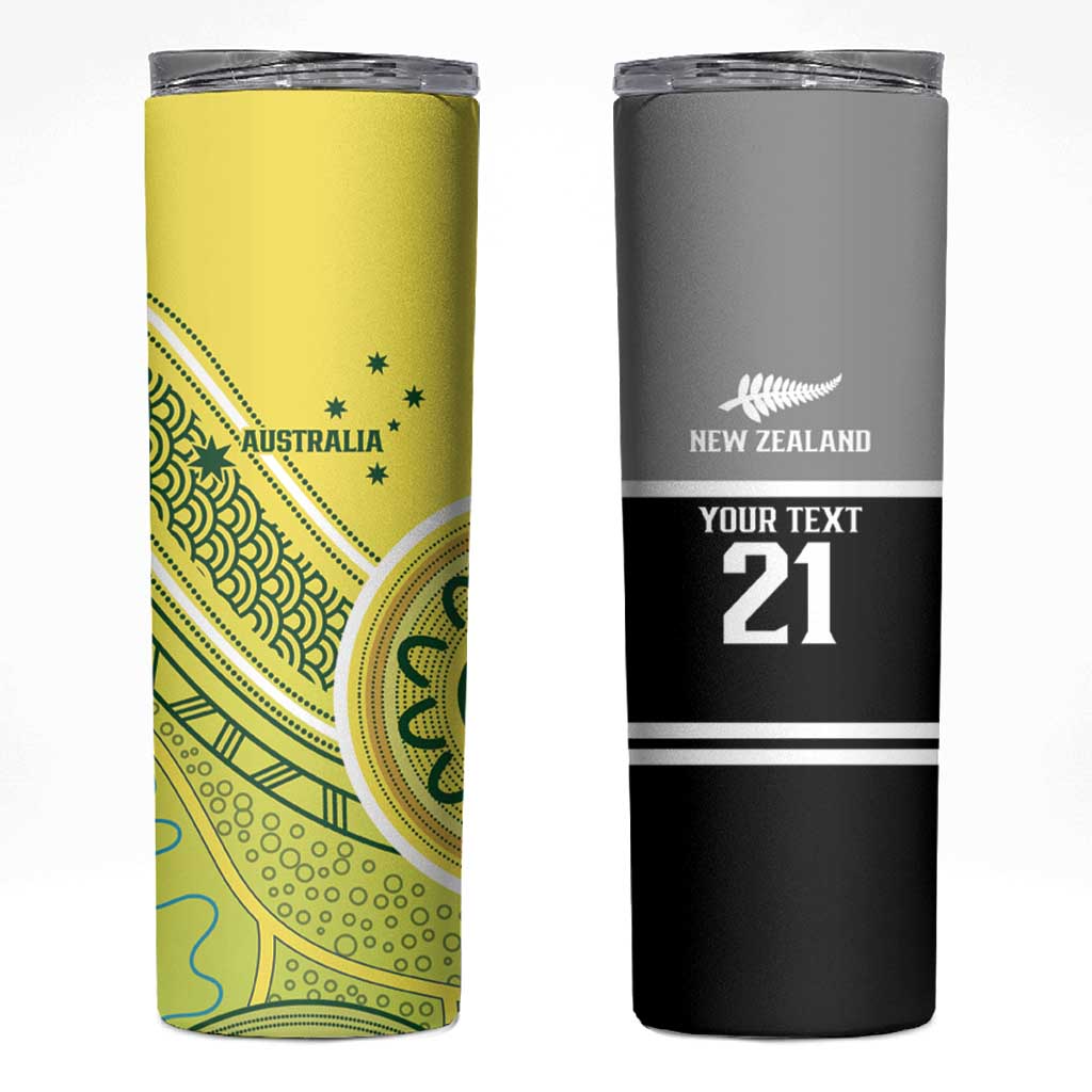 Custom Cricket AUNZ Spirit Skinny Tumbler Aussie New Zealand Retro Edition - Polynesian Pride