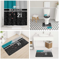 Custom NZ Cricket Pride Bathroom Set Silver Fern Fan Supporter Apparel - Polynesian Pride