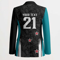 Custom NZ Cricket Pride Blazer Silver Fern Fan Supporter Apparel - Polynesian Pride
