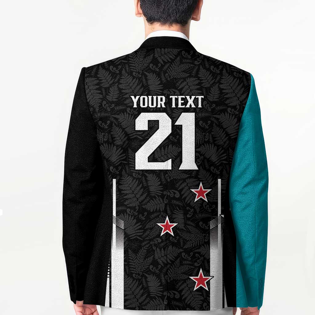 Custom NZ Cricket Pride Blazer Silver Fern Fan Supporter Apparel - Polynesian Pride