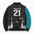 Custom NZ Cricket Pride Bomber Puffer Jacket Silver Fern Fan Supporter Apparel - Polynesian Pride